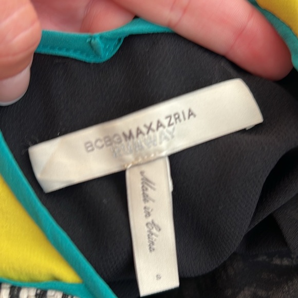 Black maxi dress with white beading, halter dress. Perfect condition - Picture 5 of 5